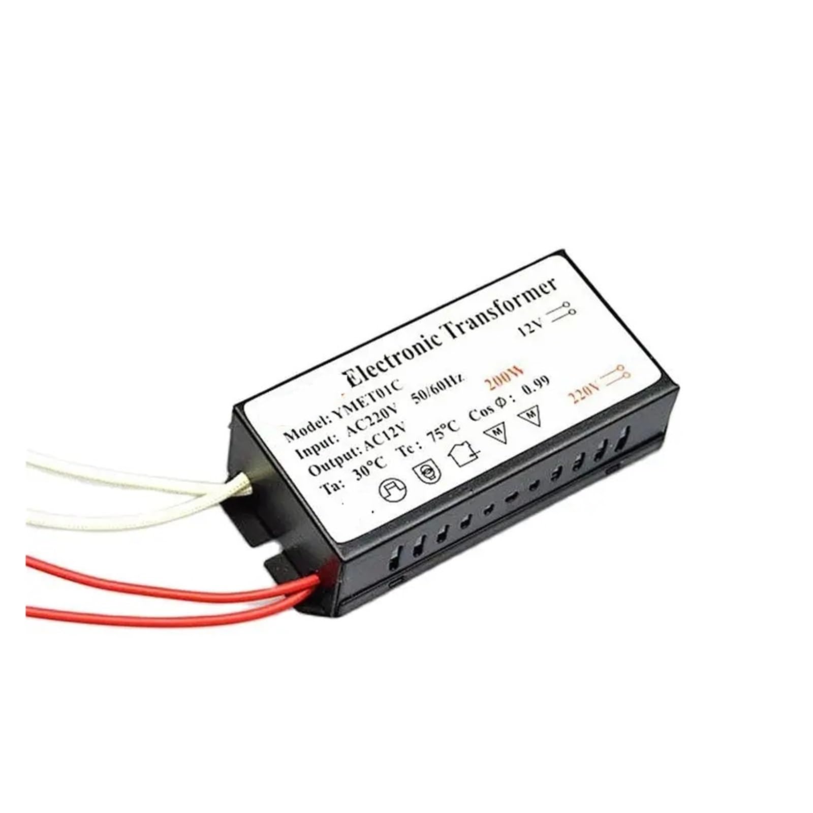 transformateur électronique Transformateur électronique AC110V AC220V for Lampes halogènes G4 Convertisseur d'alimentation de Pilote de Lampe 20-250W avec Sortie AC12V(110V 105W)