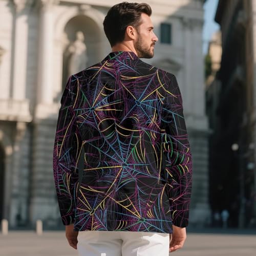 Men's Suit Jacket, Blazer Sport Coat Slim Fit One Button Breathable Dress Coat, Business Casual Jacket with Pocket3