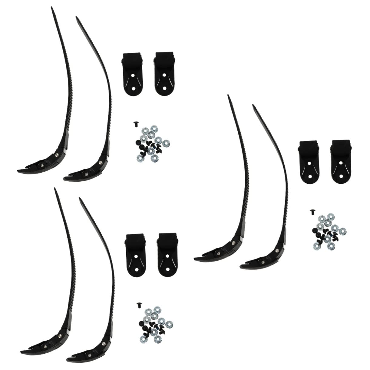 Sosoport 6 Sets Skate Accessories Replacement Buckles Adjustable PVC Straps for Roller Skates Fit