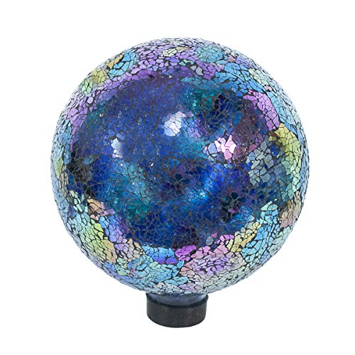 Echo Valley 8196 10-Inch Mosaic Glass Gazing Globe, Arco Iris - Thumbnail 3