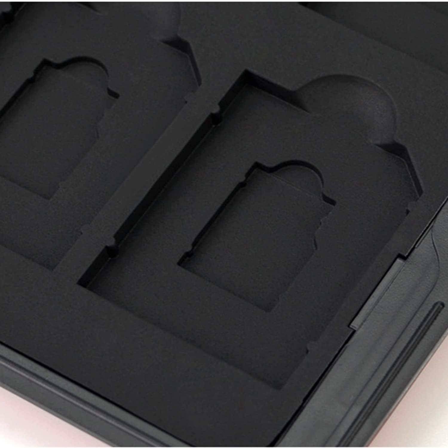 16 Scomparti Custodia per Schede di Memoria, 8 Schede SD e 8 Micro SD, per SDXC, SDHC, SD, Resistente all'Acqua, Antiurto (Nero)