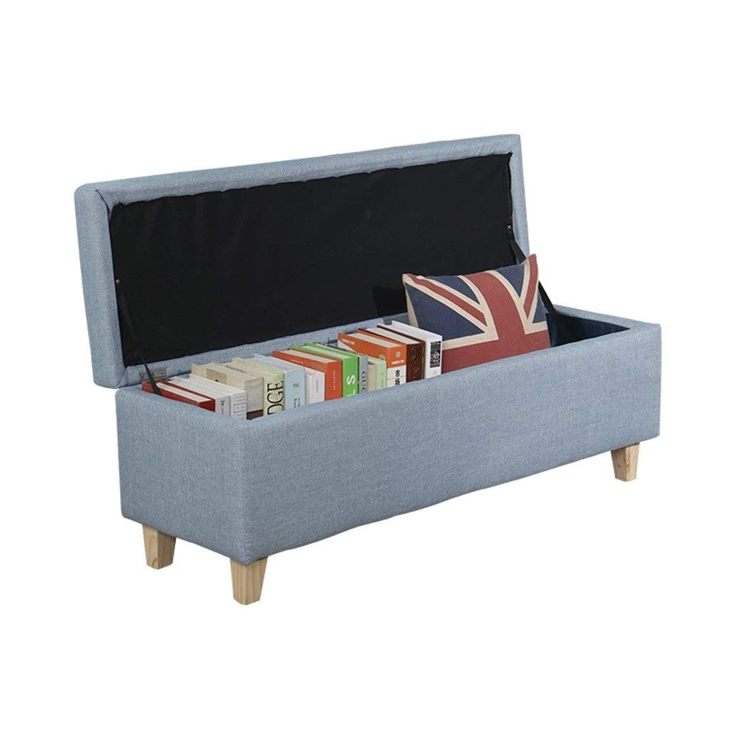 Home Pouf Pieghevole Contenitore con coperchi Pouf poggiapiedi da Giardino Pouf Grande Sgabello con Gambe in Legno Pouf Quadrato Sedia Multifunzione con coperchi Rimovibili (Beige,