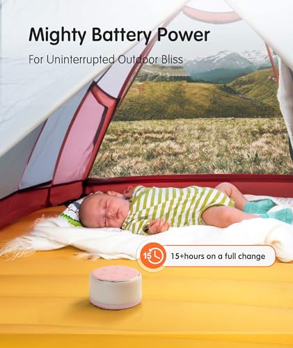 Image of FamiSym Portable Sound Machine for Babies Kids Sleeping - Rechargeable, 7 Colors Night Light, 34 Soothing Sounds, Baby Sleep Soother, Lullaby White Noise Machine, Shush, Baby Shower, Registry Gift