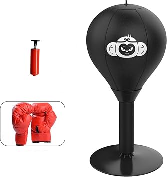 Desktop Punching Bag Stress Relief Speed Bag with Suction Cup