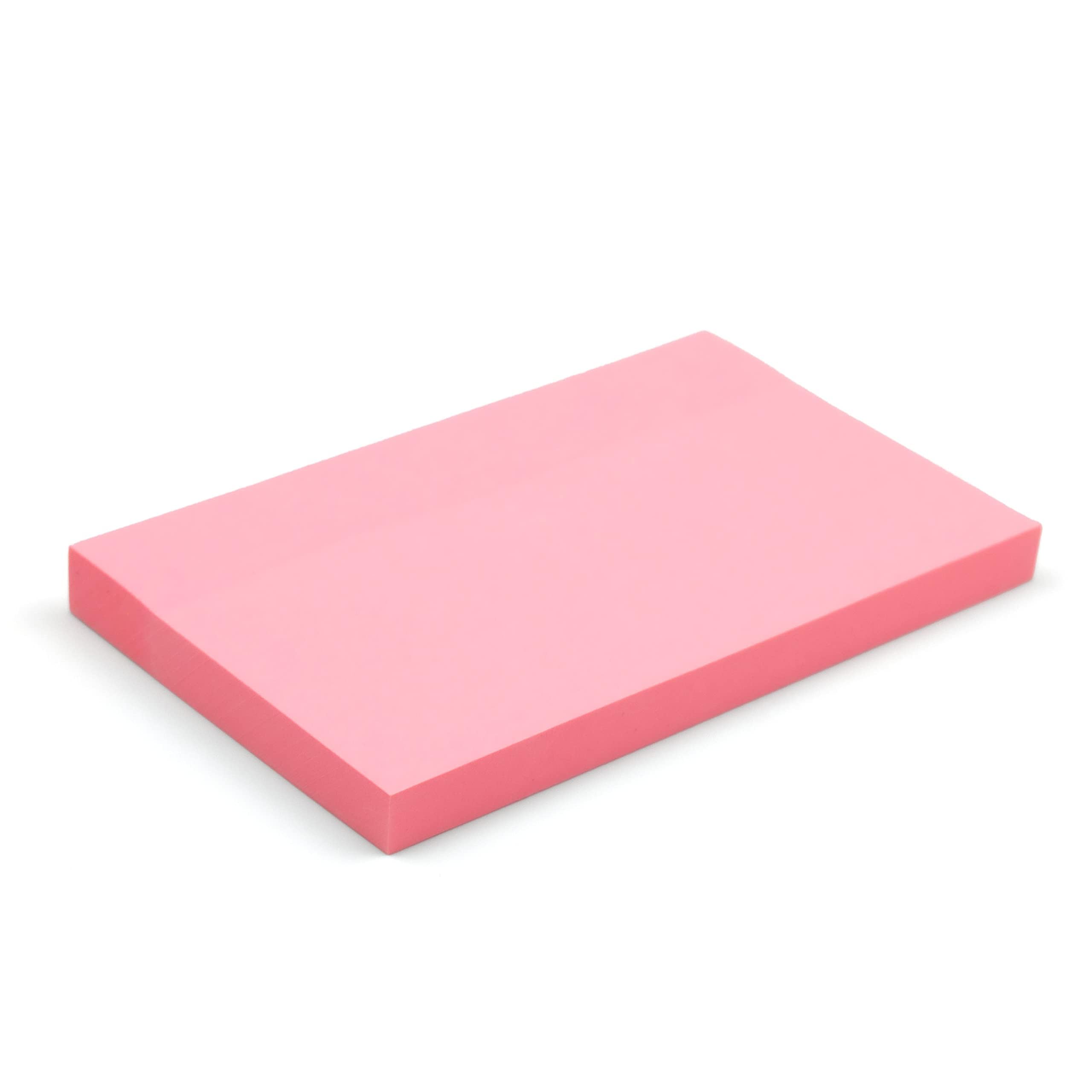 Evergreen Goods 12 Pads x Bright Peach Coloured Sticky Post Notes | Removable Self-Adhesive | 100 Sheets per pad - 76 x 127 mm (3" x 5") | Reminders, to-Do, Memo