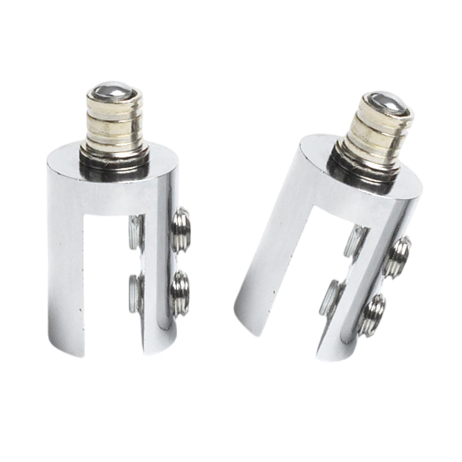 Fexxkg Bright Size 2Pcs High Strength Sturdy Brass Glass Door Hinges Portable For Residential And Space Heavy Glass Panel Brass Hinges