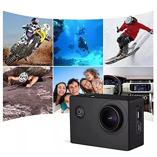 Unterwasserkamera, K1080HD 12 MP wasserdichte Unterwasser-Video-Action-Kamera, Geeignet f¨¹r Outdoor-Fahrradtauchsportarten (Black)