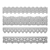 Metal Cutting Dies Vintage Lace Borders Edge Embossing Stencil Die Cuts for Card Making Scrapbooking...