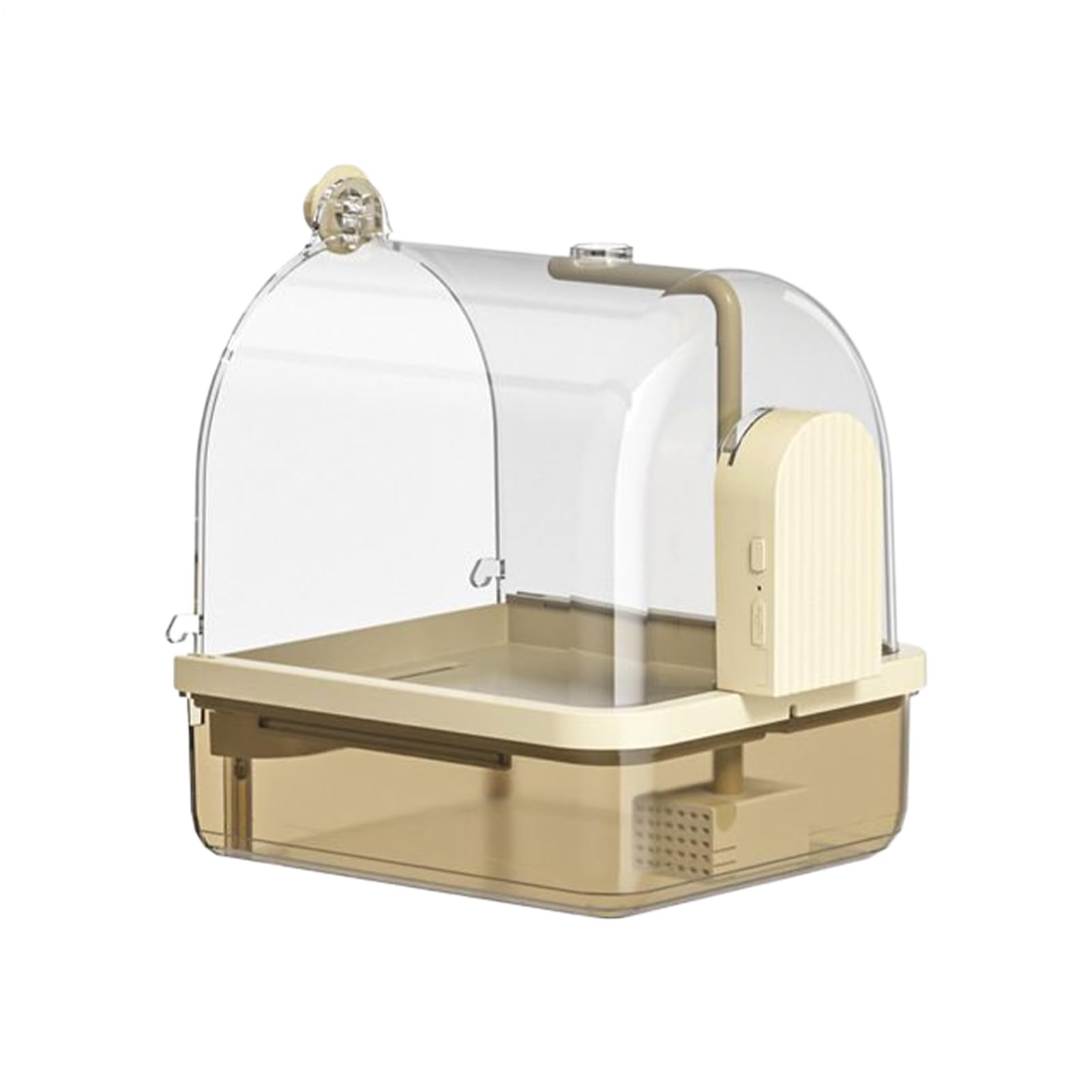 Bird Cage Bath - Pp Cockatiel Bird Clear Bathtub | Multifunctional Automatic Bathtub for Birds | Automatic Chew-Proof Bathtub Perch Stand 2 Modes for Indoor Aviary Breeding Travel Show