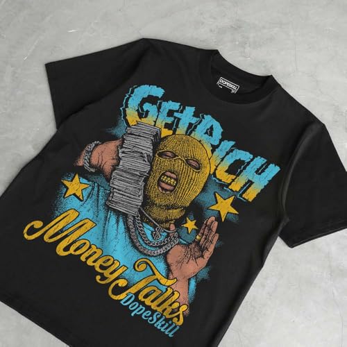 Image of DopeSkill Graphic Tee Streetwear Hip Hop Hypebeast Street Style Unisex T-Shirt Sneaker Colour Matching Shirts Cool Flexing