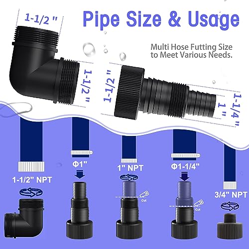 Medas Electric 3 In 1 Submersible Pump 1/2Hp 400W 2905Gph Sump Pumps W/Float Switch And Long 16.4Ft Cable Dirty/Clean Water Pump For Ponds, Pools And Drain #TOP4