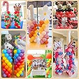 Balloon Stand Kit, Balloon Stands for Floor, 2 Sets 2m Adjustable Height Balloons Column Kit for Floor, Metal Balloons Holder Tower Pillar for Birthday Wedding Baby Shower Festival Party Decoration - Image 6