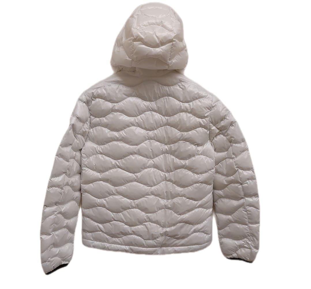 Blauer Bryant Centogrammi Onda Giubbotto Piumino Bianco, Nylon, Cappuccio Fisso, Chiusura con Cerniera, Unisex Ragazzi