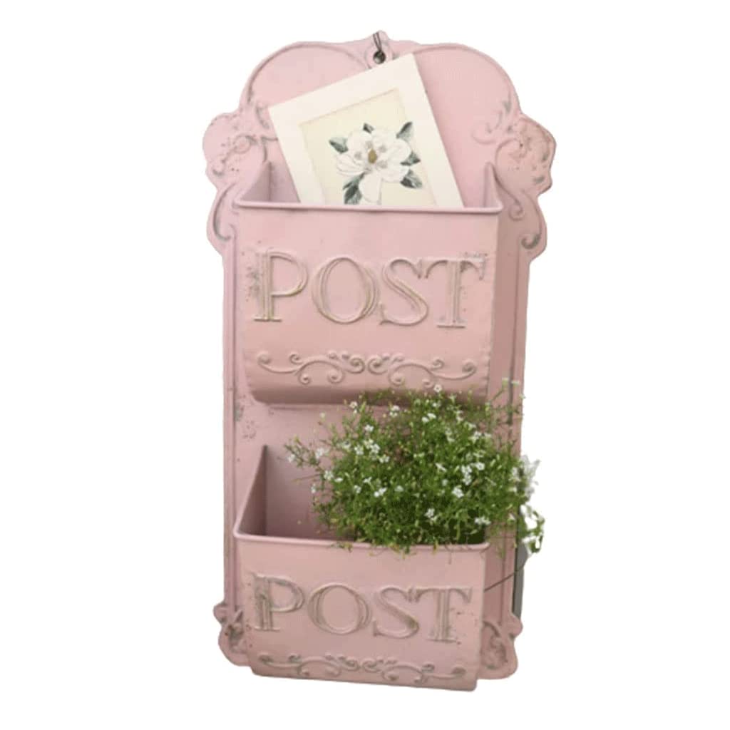 letter box， Wall-mount Mailboxes Retro Style Postbox Metal Mailbox Posts Home Outdoor Drop Box Courtyard Garden