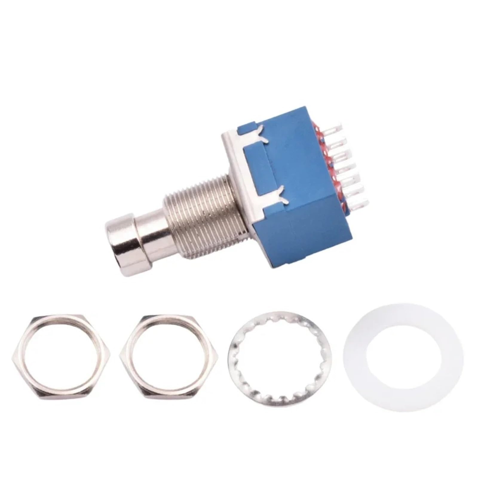 5 pezzi/lotto 9 pin pedale effetto chitarra elettrica pulsante 3PDT interruttore a pedale a scatto terminale di saldatura interruttore a pedale stomp true bypass