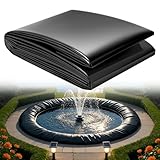 Fish Pond Liner 3x4m 5x8m 6x10m 8x12m 10x15m HDPE Pliable & Durable Swimming Pool Film Tarpaulin for Natural Looking Ponds, Retention Basins, Artificial Lake(2x4m(6.5x13.1ft))