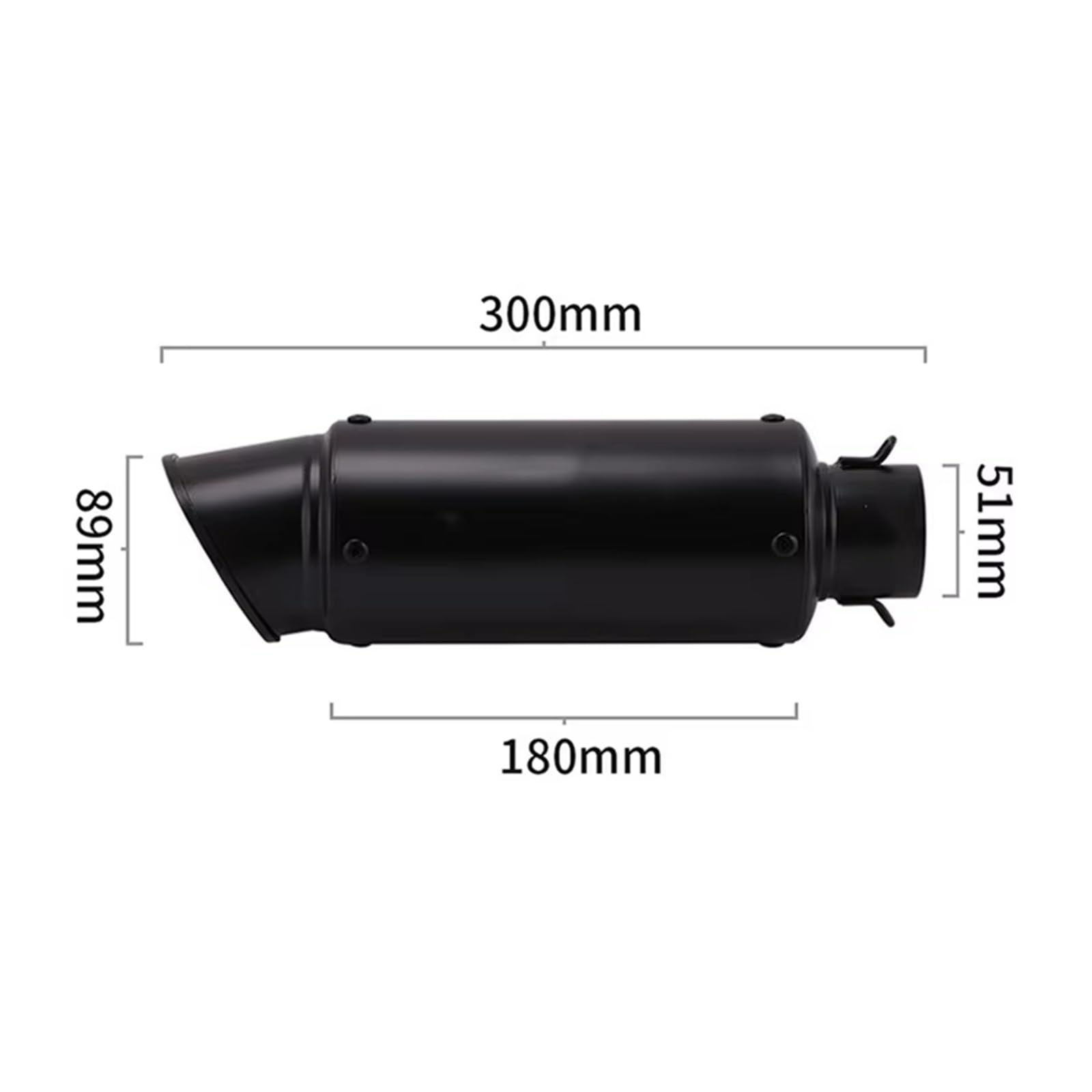 silencioso escape moto Para z900 Para R3 Para R25 Para MT07 Para MT09 | Para R1 51/60mm silenciador de escape Universal para motocicleta inox escape de fibra de carbono con DB Killer(I2 60mm)