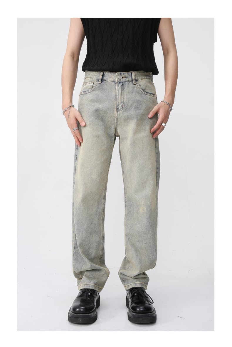 Jeans Pantalon Modische Herren-Jeans Im Retro-Basic-Stil Mit Schmaler Passform