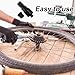 Gosknor 2 Sets Bicycle Crank Puller, Crank Arm Puller Bike Crankset Crank Removal Tool Crank Remover for Bicycle Repair & Maintenance (Black)