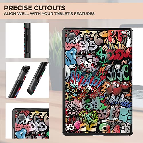 Image of Robustrion Cover for Samsung Galaxy Tab A8 10.5 inch Cover Case, Trifold Flip Case Cover for Samsung A8 Tablet 10.5 inch [SM-X200 /X205 /X207] 2022 - Hippy