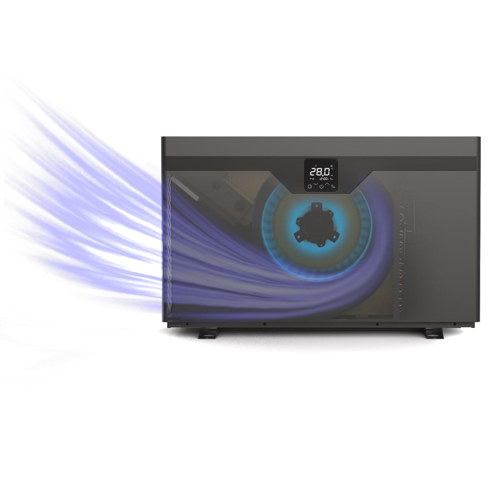 Sirius 7 Inverter Wärmepumpe 7,0 kW | Silent Modus | 32 / 38 / 50 mm | bis 31.500 l | Salzwasser geeignet (7.000 Watt)