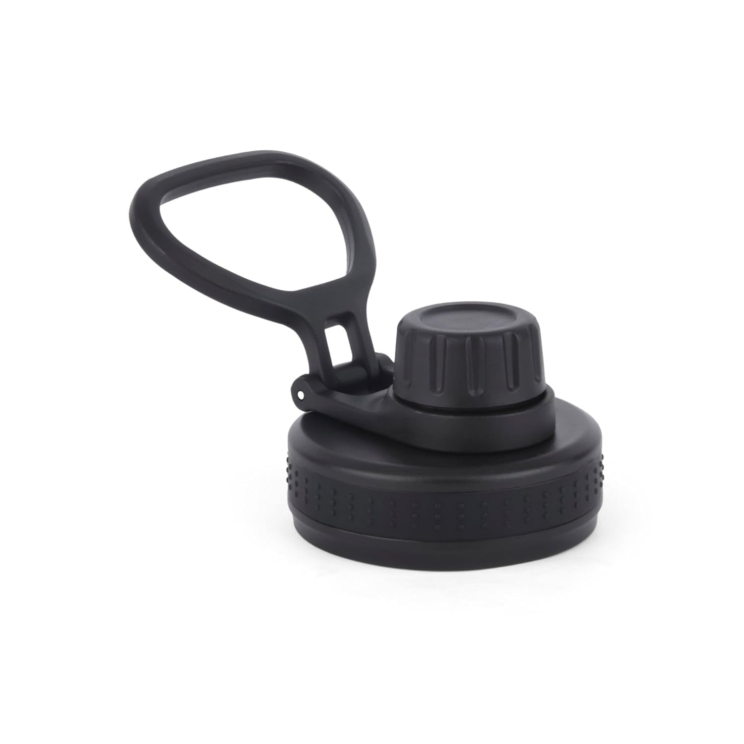 Spare Lid Compatible with Miltan Sparkle Thermosteel Bottle | Fits 600ml & 900ml | Easy-Sip Flip Cap with Handle | Leak-Proof Replacement Lid for Hot & Cold Vacuum Flask | Black (Only Lid)-image-30