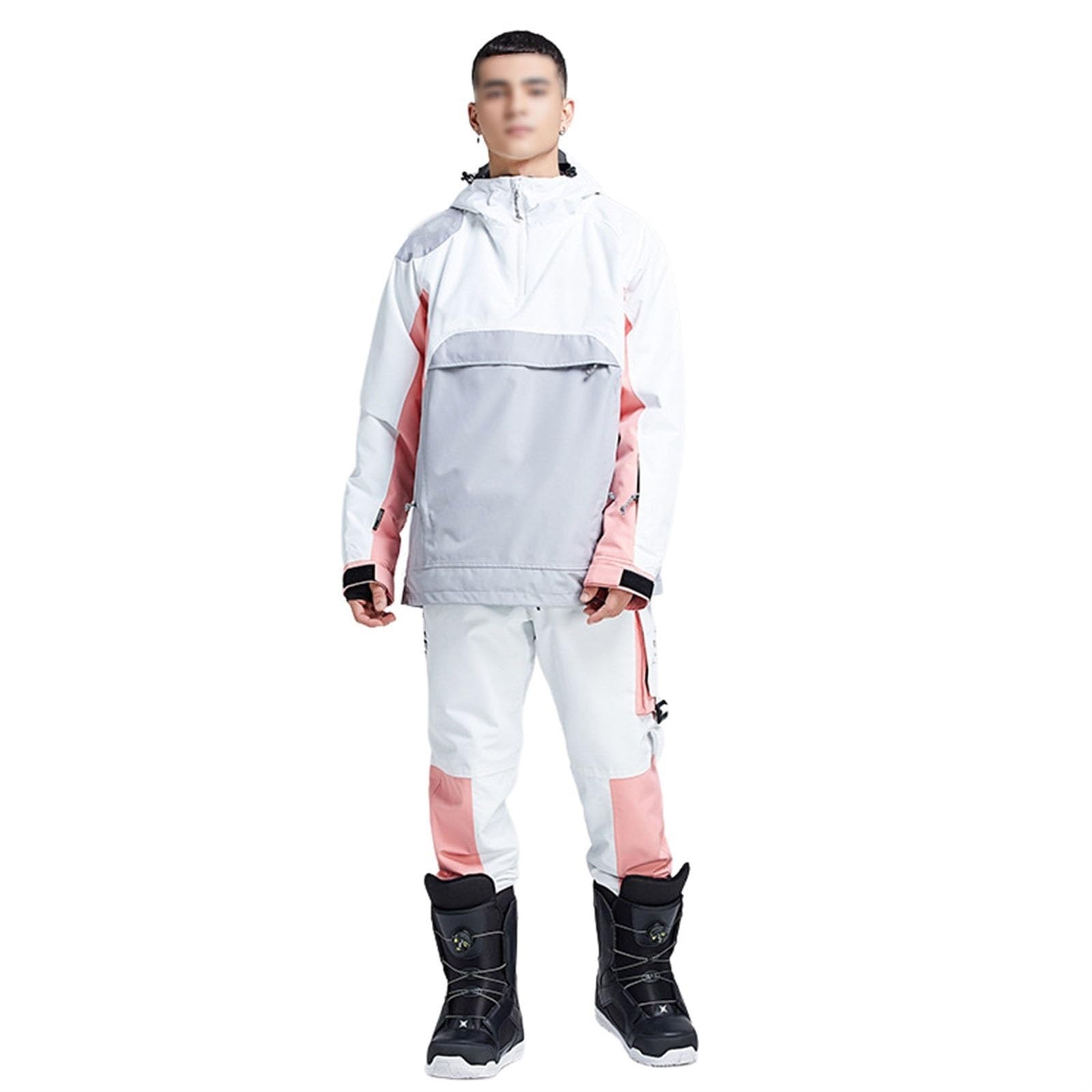 Yytcsjz Set Tute Da Sci Per Adulti Da Uomo, Set Giacca E Pantaloni Impermeabili Antivento Caldi Da Esterno, Tute Da Sci Con Cappuccio Resistenti All'usura Invernale, Per Sci, Motoslitta