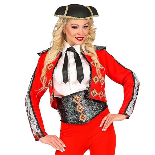 W WIDMANN MILANO Party Fashion - Disfraz de matador, chaqueta y cinturón, española, torera, carnaval