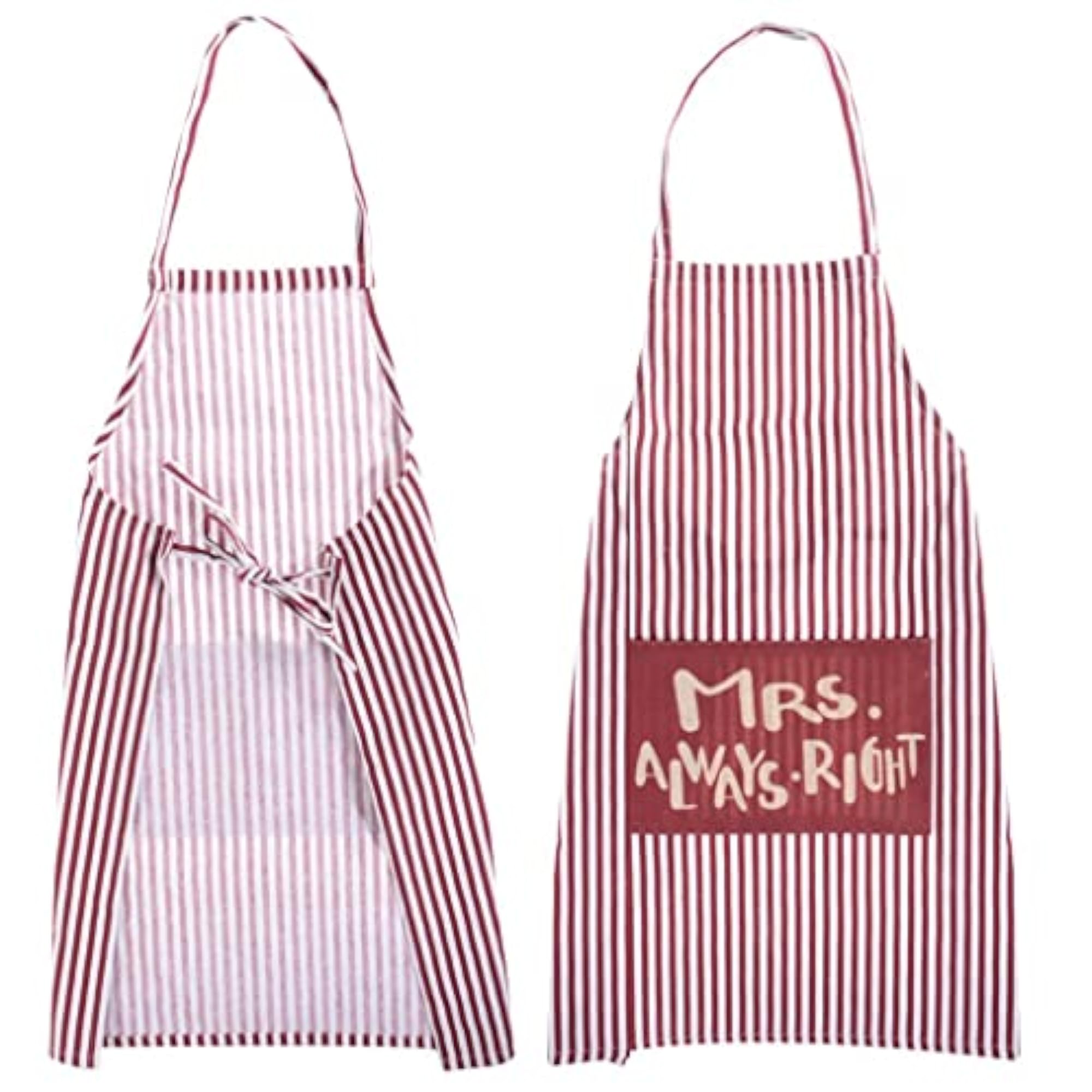 Funny Striped Apron for Couples, Engagement Gift