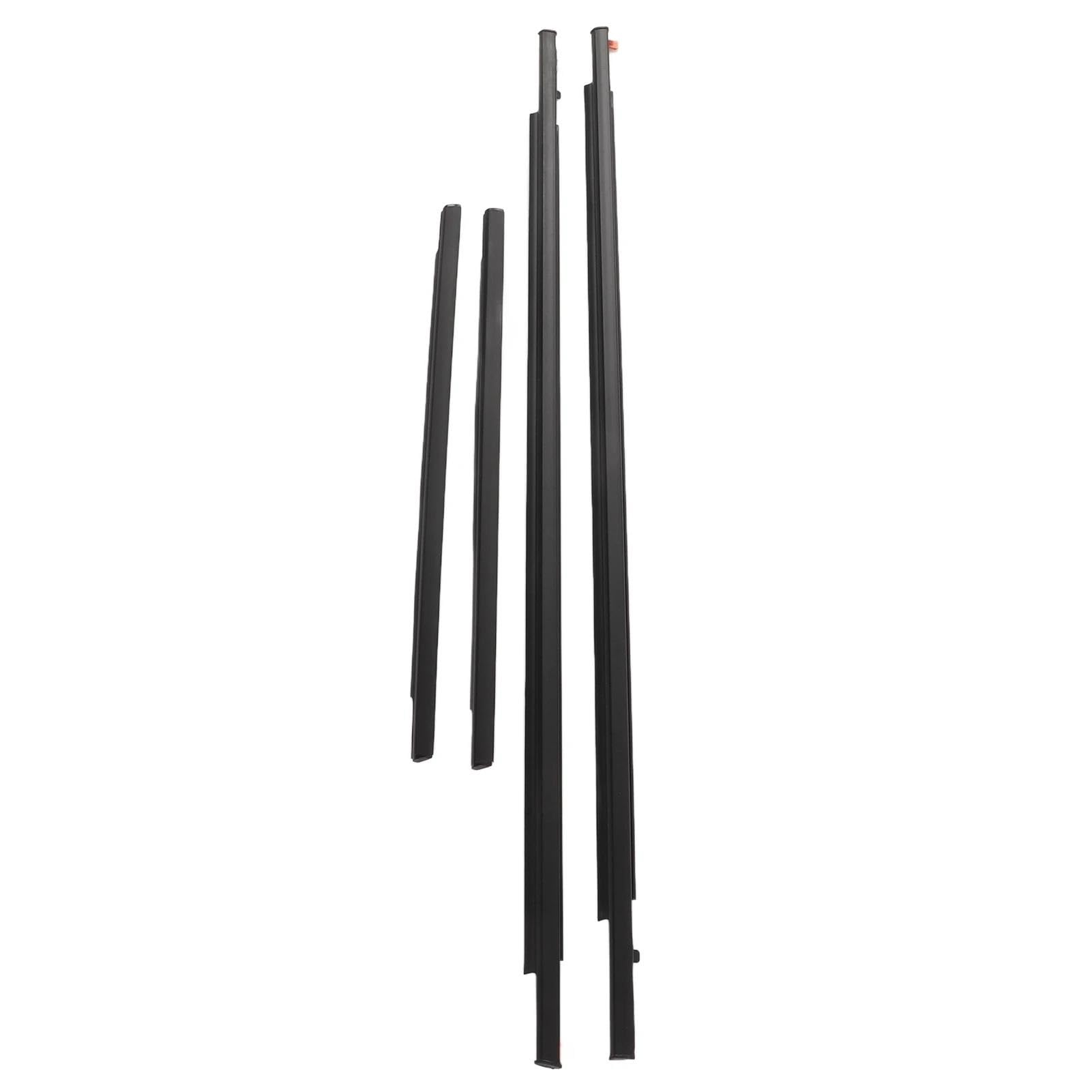 4pcs Car Door Window Moulding Trim 6816235073 Front Rear Weatherstrip Replacement for FJ for Cruiser 2007‑2014