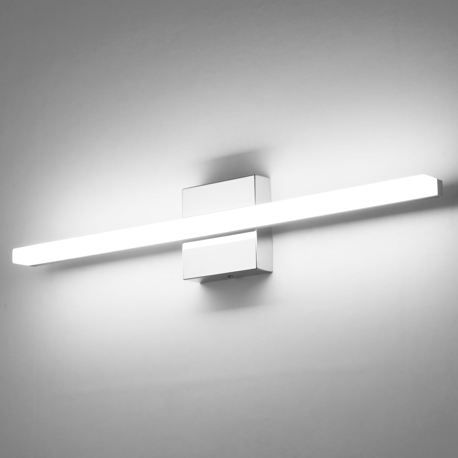 Combuh Bathroom Light Fixtures Modern Vanity Lights Wall Mounted Lighting Bar Vanity Light Cool White (6000K - 14W /24In)