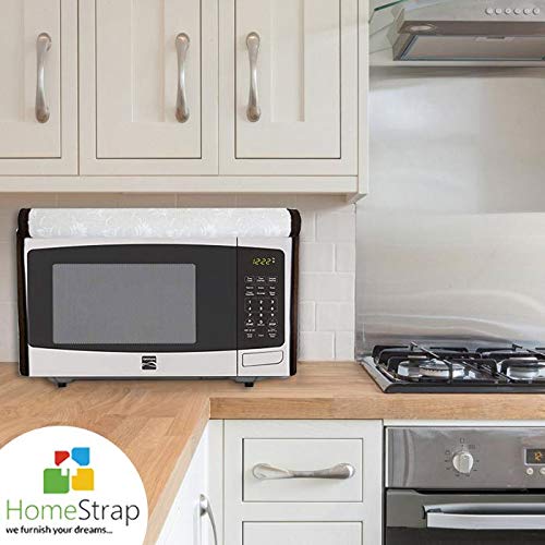 Image of Homestrap Printed Microwave Oven top cover for 20 litre- Beige