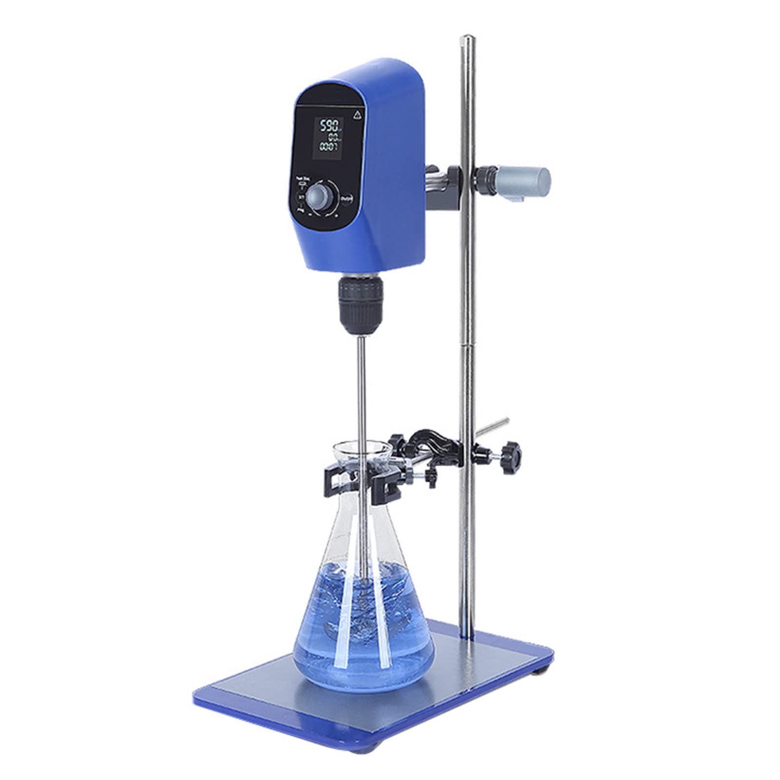 Electric Overhead Stirrer, Digital Lab Mixer - 100-2000rpm Stirring Speed, Time and Speed Adjustable, with LCD Display, 20L Heavy Duty Lab Mixer for Laboratory