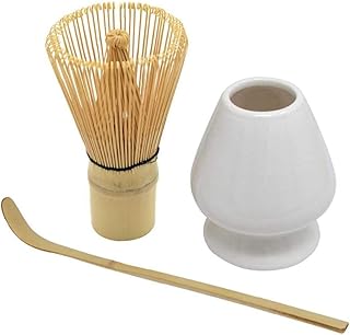 Japonais Matcha Set Matcha Moustaches Porte-cuillère à thé Fouet traditionnel pour Flavuor orientale thé Matcha 3PCS