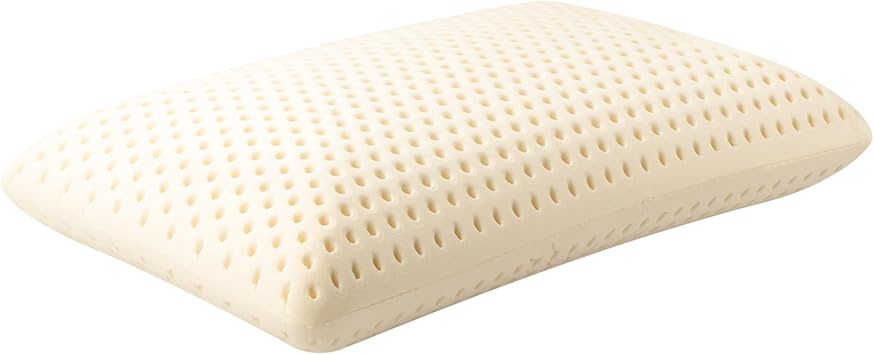 Talalay 100% Natural Premium Latex Pillow, Helps Relieve Pressure, No Memory Foam Chemicals, Perfect Package Best Gift with Removable Tencel Cover Firm, Standard 23.4" 15.7" 4.9"