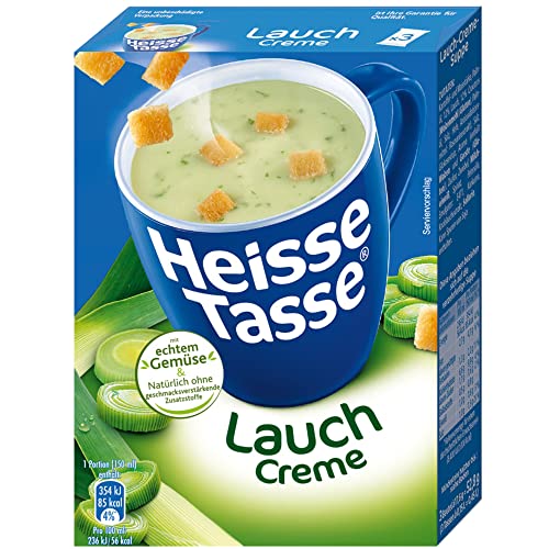Erasco Heisse Tasse Lauch Creme Suppe 12er Pack (36 Beutel a 17,66g) + usy Block – Bild 4