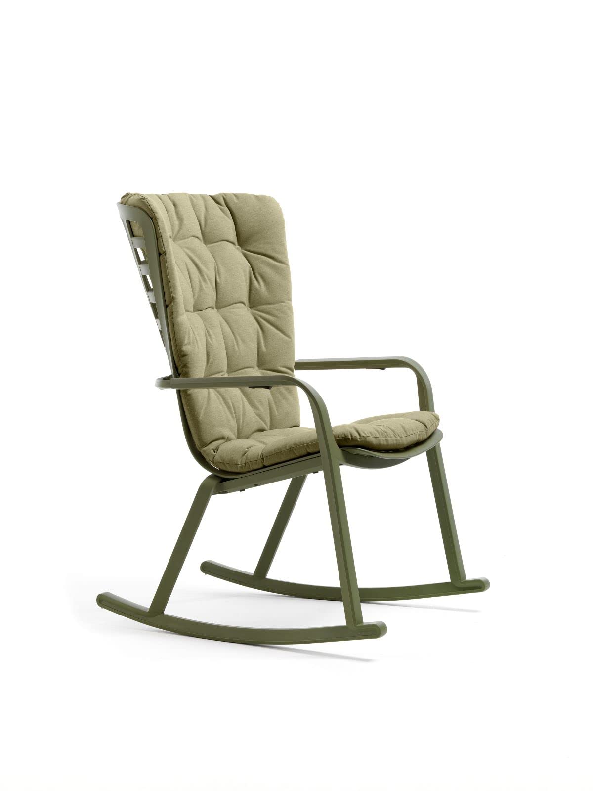 Decor Space Cuscino per Poltrona Nardi Folio a dondolo per giardino e veranda "Made in Italy" (Cuscino, Felce)