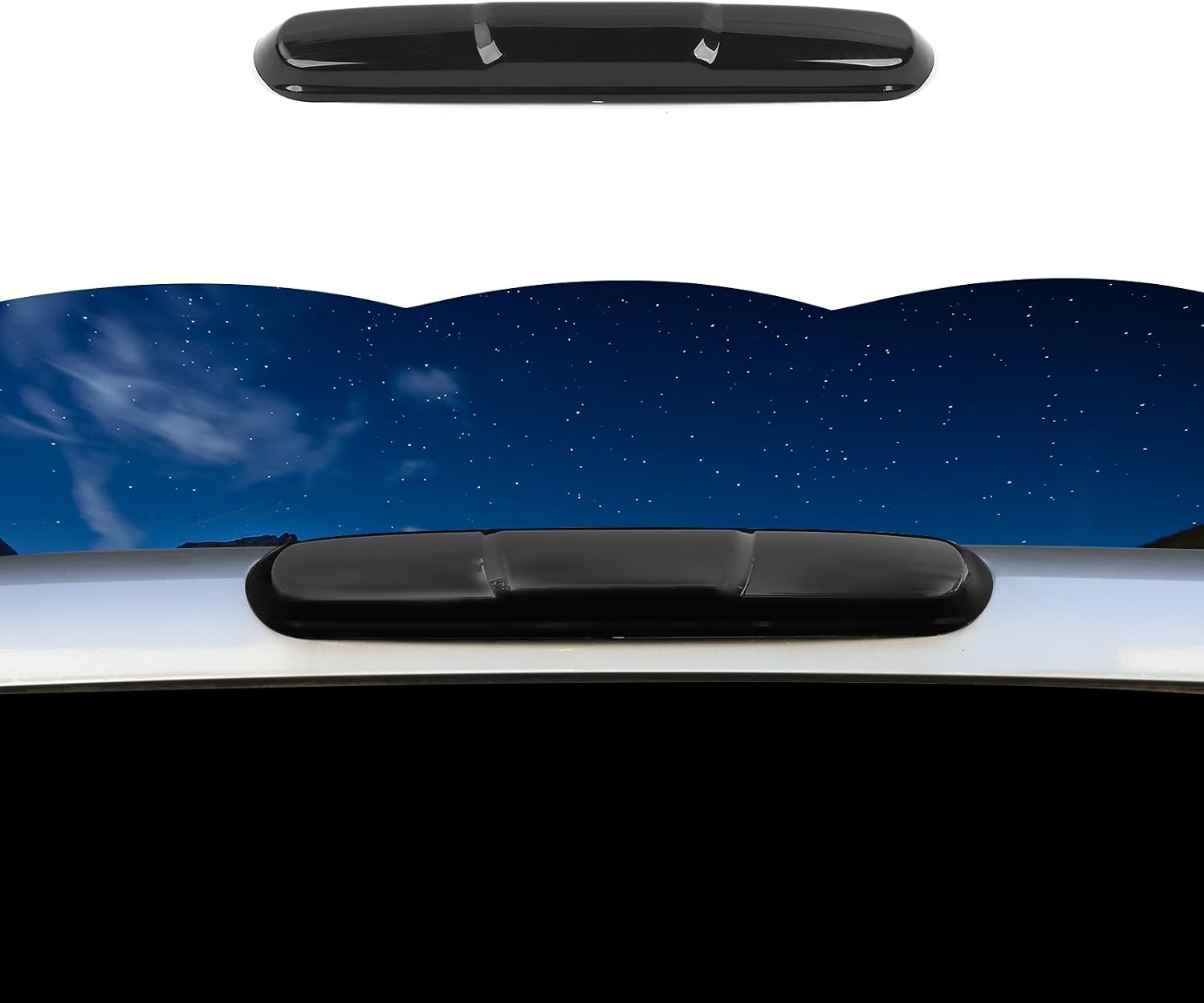 RT-TCZ Smoked Black Third 3rd Brake Light Cover High Mount Stop Lamp Cover Trim Exterior Accessories for Chevy Silverado 2007-2013,for GMC SIERRA 2007-2013
