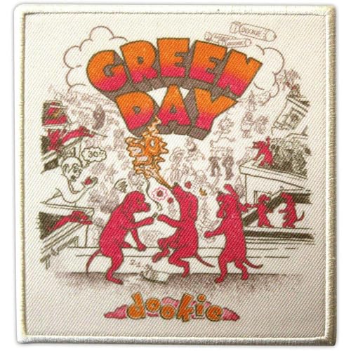 Green Day - Patch Ă repasser DOOKIE (Taille unique) (Blanc/Rouge/Orange)