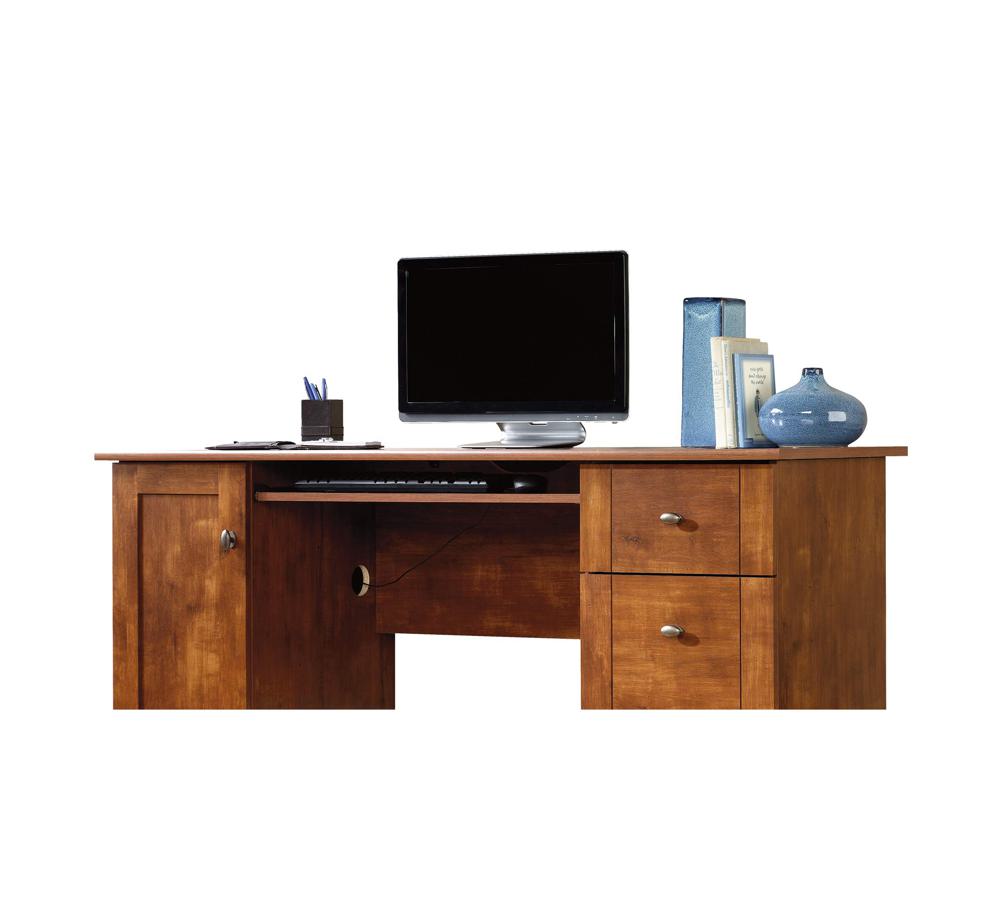 Amazon.com: Sauder Engineered Wood Computer Desk in Brushed Maple