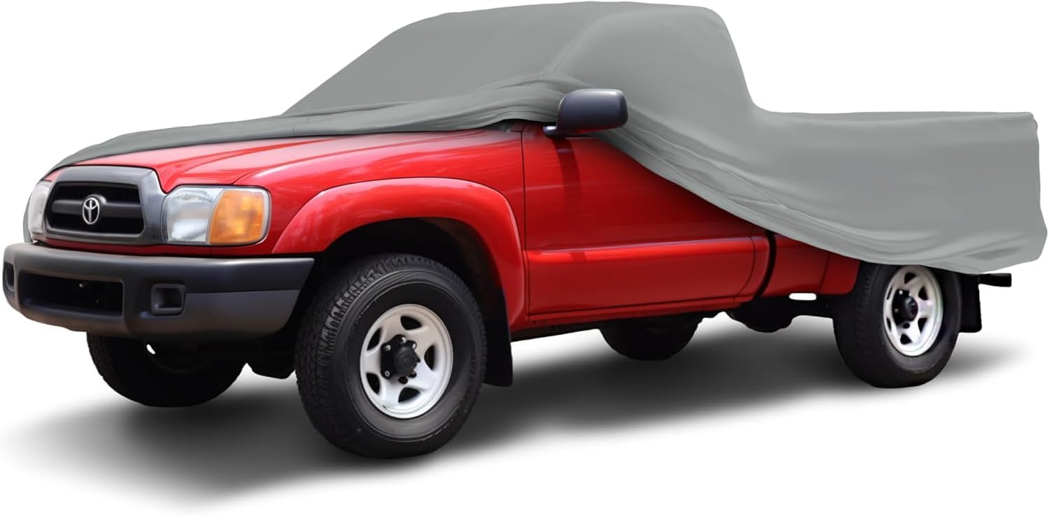 Weatherproof Max Truck Cover & Warranty Compatible with Toyota 1995-2002 Tacoma Regular Cab ~6'– Outdoor Cover, Prevents Theft with Cable Lock