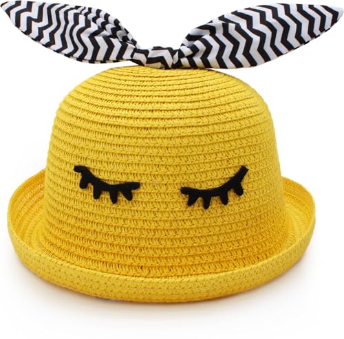Image of VRITRAZ Baby Boy's and Girl's Kids Children Cute Printed Cartoon Gift Summer Fancy Dress Straw Fasion Hat Cap 1