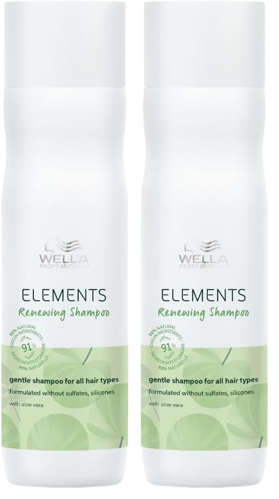 Wella Professionals Elements Renewing Shampoo | Sulfate, Silicone & Paraben-Free | 250 ml | For Shiny, Frizz-Free Hair | With Aloe Vera, Vitamin E | Vegan & Cruelty-Free (Pack of 2)-picture-22