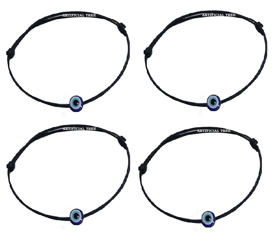 ARTIFICIAL TREE JEWELLERS Blue Evil Eye Charms Black Thread Anklet/Payal for Women, Girls 4 piece (AT ANK 019) (B0BRD946C1) Amazon Price History, Amazon Price Tracker