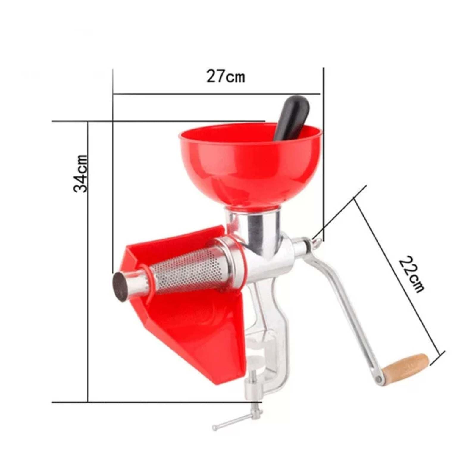 Colino manuale per pomodoro per la produzione di salsa di pomodoro macinino per purè di patate fresche Sasha - Filtro in lega di alluminio ABS durevole facile da pulire