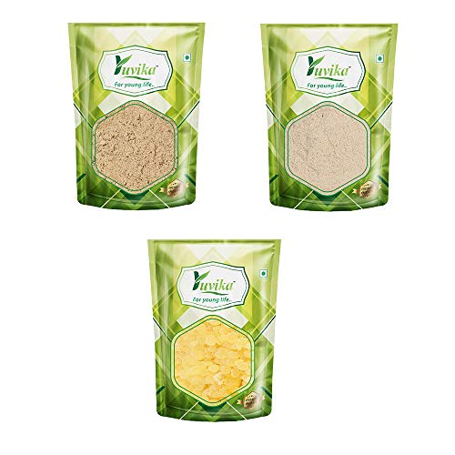 Image of YUVIKA Combo Pack Akarkara Powder (100 Grams)-Bidharikand Safed Powder (100 Grams)- Mastangi (10 Grams)
