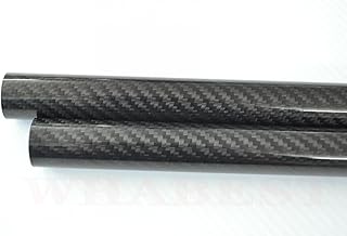 3K Roll Wrapped Carbon Fiber Tube OD 20mm 21mm 23 24 25 26 27 28 29 30MM X 500mm Wing Tube Multi-Copter ARM DIY (23 * 25 * 500mm Glossy Twill, 1)