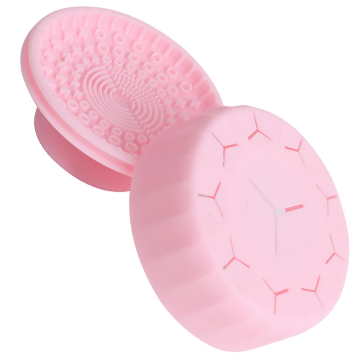 Beavorty Kit De Nettoyage De Pinceaux De Maquillage De Voyage 5 Pièces Boîte De Nettoyage De Pinceaux À Double Usage Tapis Outils De Maquillage Réutilisables