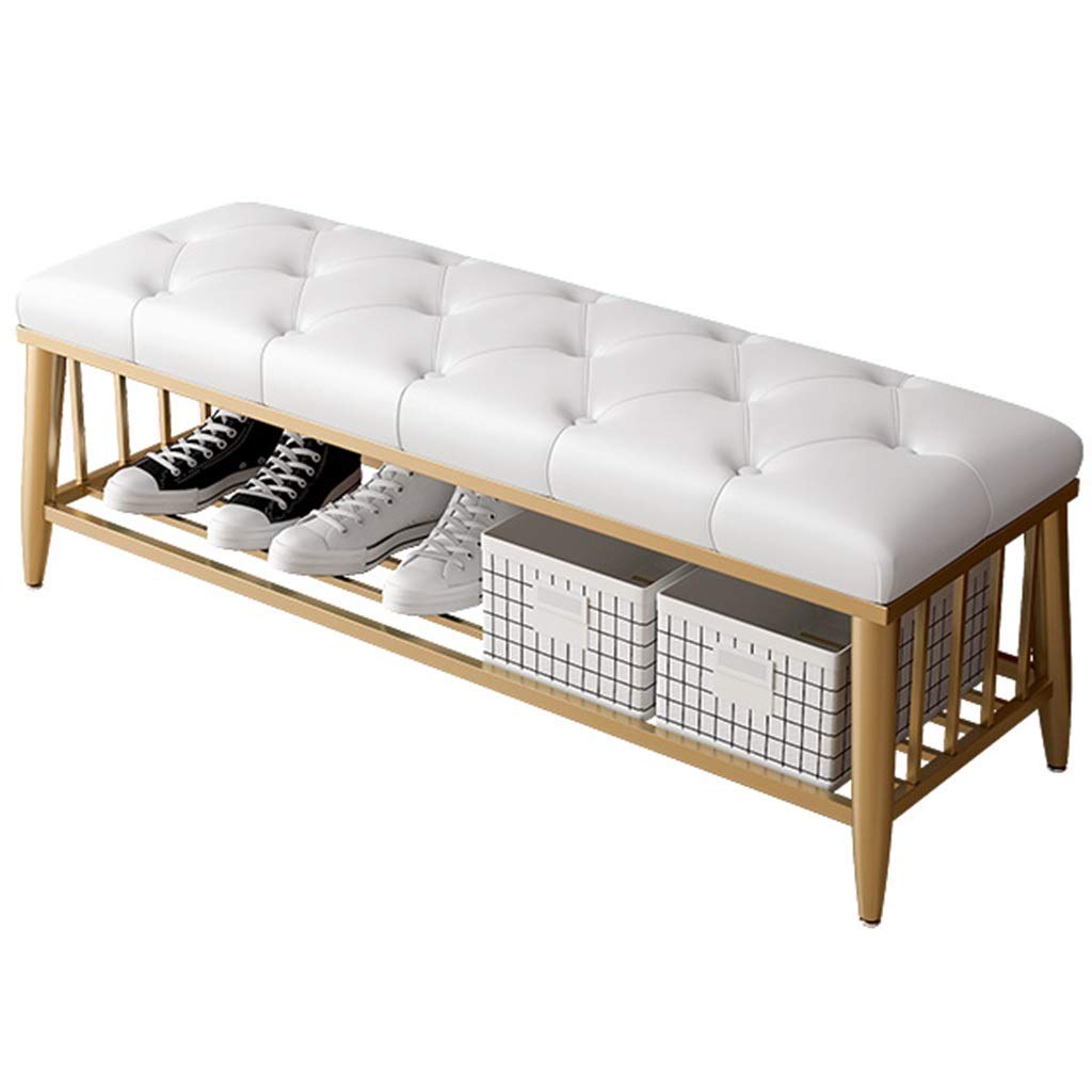 Banc organisateur de chaussures pour ne plus encombrer l'entrée de la maison