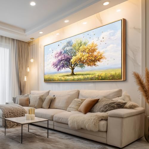 JUDASJART Canvas Wall Art For Living Room Wall Decor For Bedroom Office Wall Decoration Multi Tone Tree Landscape Painting Farmhouse Pictures Artwork Room Aesthetic Home Decor 20x40 In by JUDASJART - Used condition - Image 6